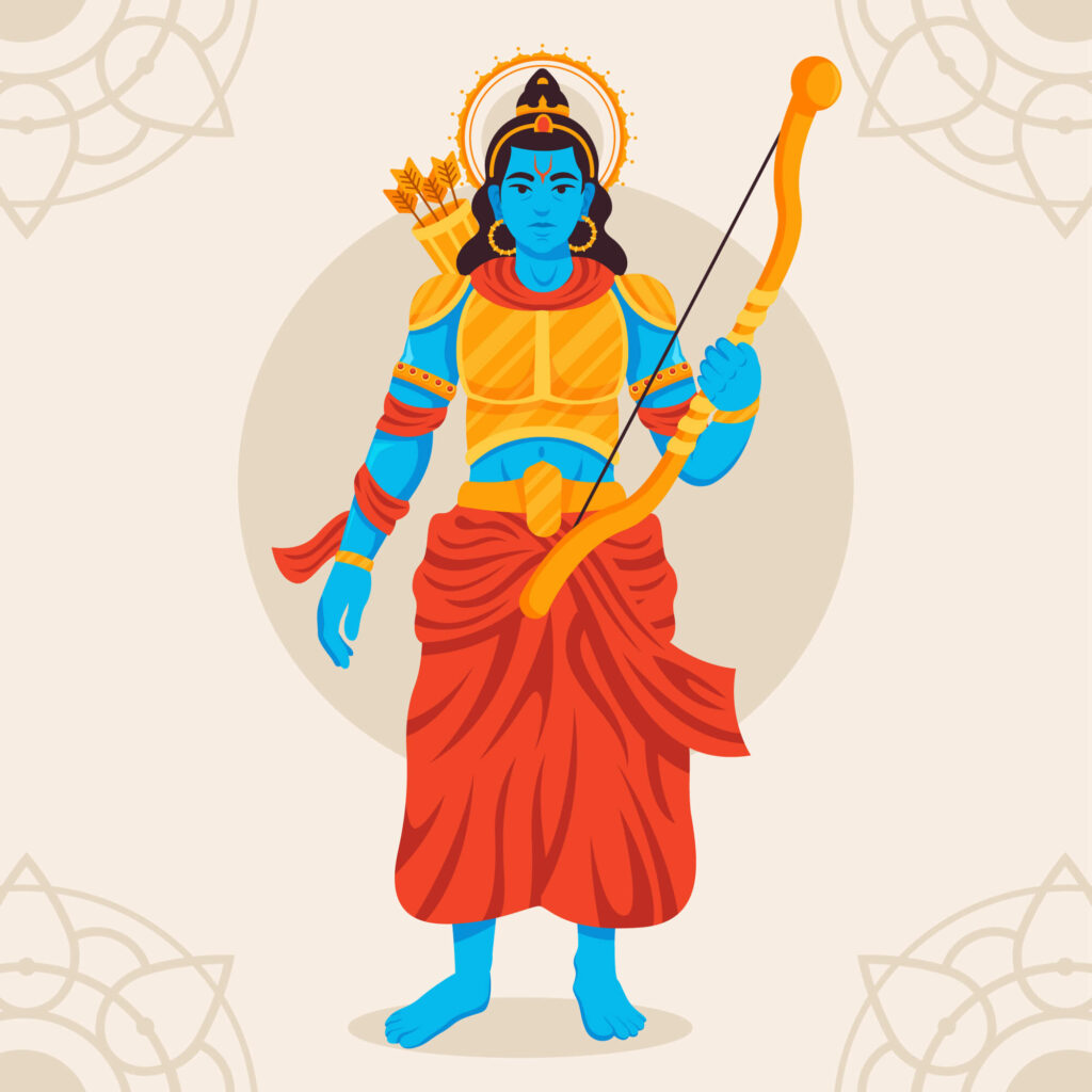 Depiction of Lord Rama from the Ramayana